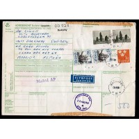F.579 mfl, Barkaby 20-8-69 adresskort till Spanien 