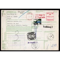 F.620, Taberg 7-8-68 address card to Spain 
