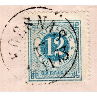 F.21, 12 öre Ringtyp T.14, KORSNÄS 17-11-73 [W/D], brev till Linköping