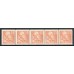F.277, 25 öre Gustaf V, typ II, 5-strip **