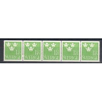 F.301, 1.45 kr Three Crowns, 5-stripe **