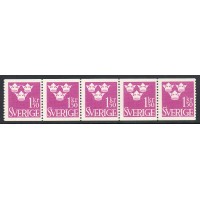 F.302, 1.50 kr Three Crowns, 5-stripe **