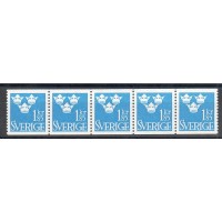 F.307, 1.85 kr Three Crowns, 5-stripe **