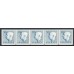 F.408, 30 öre Gustaf VI Adolf, typ I, 5-strip **