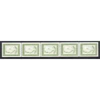 F.442A, 10+10 öre Gustaf VI Adolf 70 years, 5-stripe **