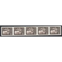 F.477, 1.40 kr Pehr Daniel Amadeus Atterbom, 5-strip **