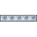 F.495A, 30 öre Götstålet 100 år, 5-strip **
