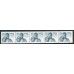 F.656A, 55 öre Albert Engström, 5-strip **