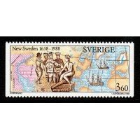 F.1490, 3.60 kr Nya Sverige 1638-1988