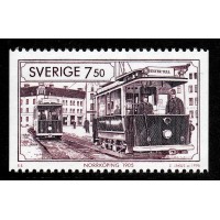 F.1907, 7.50 kr Spårvagnar