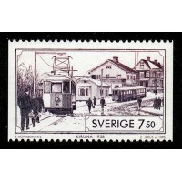 F.1909, 7.50 kr Spårvagnar