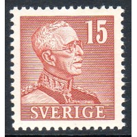 F.275C, 15 öre Gustaf V profil höger, typ II [stämplat]