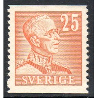 F.277, 25 öre Gustaf V profil höger, typ II [stämplat]