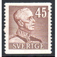 F.282, 45 öre Gustaf V profil höger, typ II [stämplat]