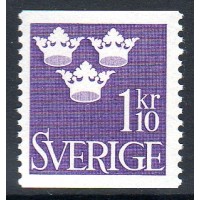 F.296, 1.10 kr Tre kronor [stämplat]