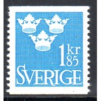F.307, 1.85 kr Tre kronor [stämplat]