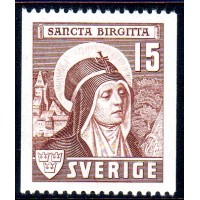 F.335A, 15 öre Sancta Birgitta [stämplat]