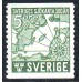 F.351A, 5 öre Sveriges Sjökarta 300 år [stämplat]