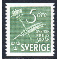 F.359A, 5 öre Svensk Press 300 år **