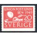 F.391A, 20 öre Världspostföreningen (UPU) 75 år **