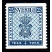 F.467A, 25 öre Centenary of the First Swedish Postage Stamp [gebraucht]
