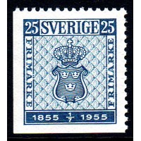 F.467D3, 25 öre Svenska frimärket 100 år **
