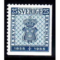 F.467D4, 25 öre Svenska frimärket 100 år **