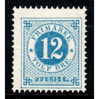 F.32, 12 öre Circle type perf.13 *, fine copy with hinge
