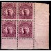 F.81, 8 öre Medaljong **, 4-block med hörnmarginal
