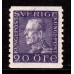 F.179f, 20 öre Gustaf V profil vänster *, B-papper, med fastsättare