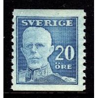 F.151Ac, 20 öre Gustaf V - en face **, postfriskt