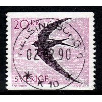 F.1521, 20 kr Tornsvala, HELSINGBORG 2-2-90 [M/SK]