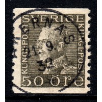 F.192, 50 öre Gustaf V profile left, ÅKERNÄS 21-9-32 [BD/NB]