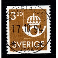F.1436, 3.20 kr Postens emblem, SÖDERTÄLJE 17-10-94 [B/SÖ], prakt
