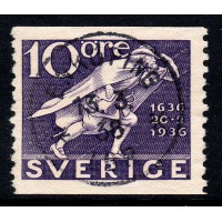 F.247A, 10 öre Tercentenary of the Post Office, ENKÖPING 13-3-38 [C/U], extra fine cancellation