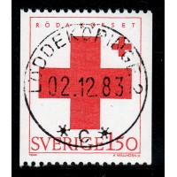 F.1268, 1.50 kr Röda Korset, LÖDDEKÖPINGE 2-12-83 [M/SK], praktstämplat