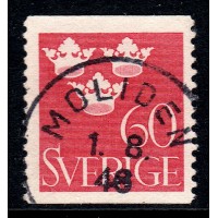 F.286, 60 öre Tre Kronor, MOLIDEN 1-8-48 [Y/Å]