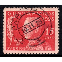 F.228, 15 öre Gustaf V 70 år, PKP 274E 10-11-28