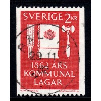 F.535, 2 kr Kommunallagarna 100 år, BÅLSTA 29-11-62 [C/U]
