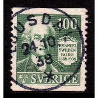 F.260, 100 öre Swedenborg, LJUSDAL 24-10-38 [X/HÄL]