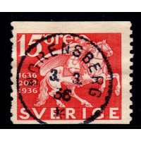 F.248A, 15 öre Postverket 300 år, BORENSBERG 3-3-36 [E/ÖG]