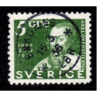 F.246C, 5 öre 300 Jahre Schwedische Post, ENKÖPING 15-3-36 [C/U]