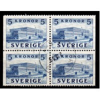 F.332BB, 5 kr Slottet II, ÖREBRO 2-12-59 [T/NÄ], 4-block