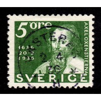 F.246C, 5 öre Postverket 300 år, VÄSTERÅS 2-4-36 [U/VÄS]