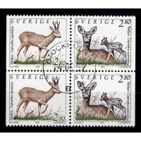 F.1717+1718SX, 2.80 kr Wild animals 1, STOCKHOLM 14-5-92