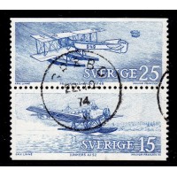 F.780+779SX, 25+15 öre Mailplanes, GRÅBO 22-10-74 [P/VG]