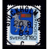 F.1297B, 1.60 kr Rabattmärken VI, STOCKHOLM 20-8-83