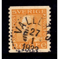 F.181a, 20 öre Gustaf V profil vänster, VALLERÅS [W/D]