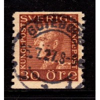 F.186a, 30 öre Gustaf V profil vänster, GÖTEBORG 15-7-27
