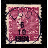 F.187, 35 öre Gustaf V profil vänster, LOS 6-10-34 [X/HÄL]